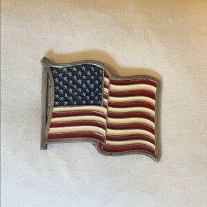 Vintage American Flag belt buckle